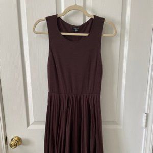 Wine colored mid length Theory dress